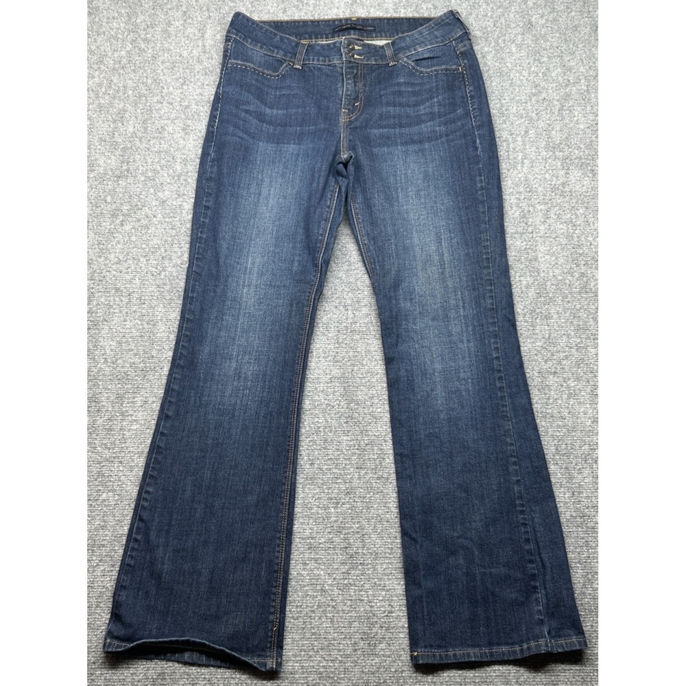 Levi 526 Slender Bootcut Jeans Womens 12 Blue Dark Wash Pockets Stretch Cotton